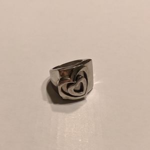 Stainless Steel Heart Ring